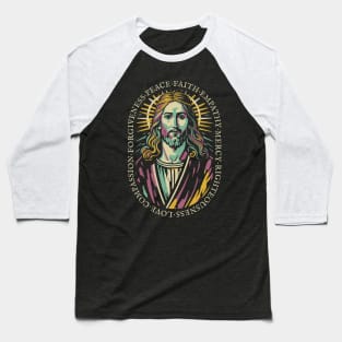 Jesus Christ Love Faith Christian Gift Idea Baseball T-Shirt